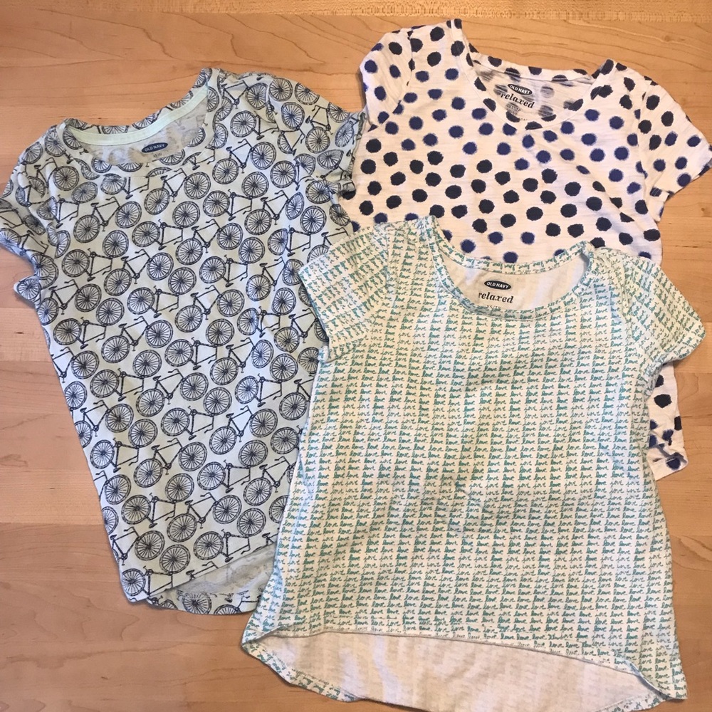 Lot of 3 Girls Old Navy Tops